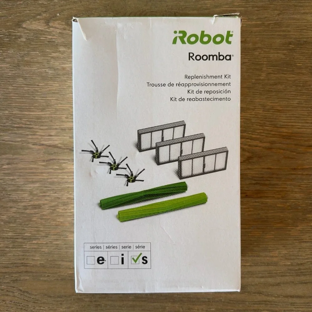 NEW iRobot Roomba S Series Replenishment Kit 3 Filters 3 Corner Brushes Rubber
